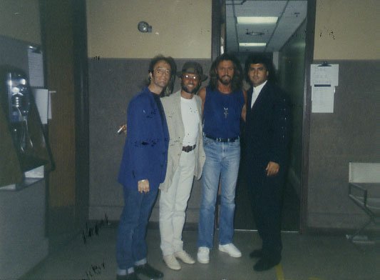 Stu Moss with the Bee Gees