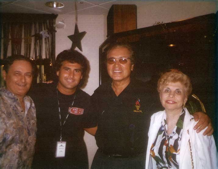 Stu Moss with Engelbert Humperdinck and his parents in Atlantic City